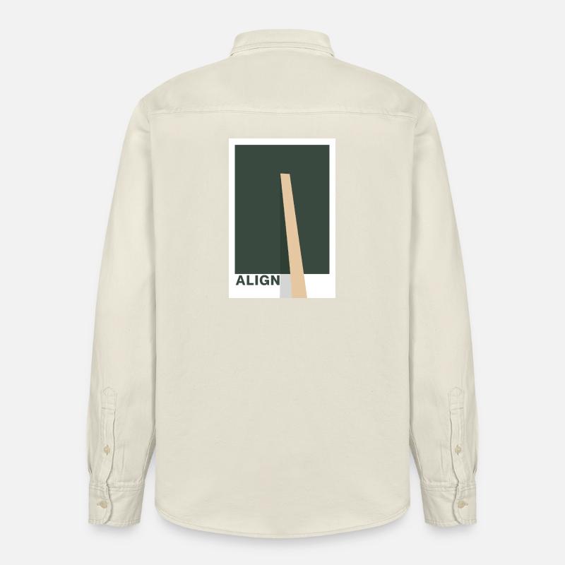 Align –  Design Statement - Relaxed Fit Unisex Organic Hemd von Stanley/Stella - Natur