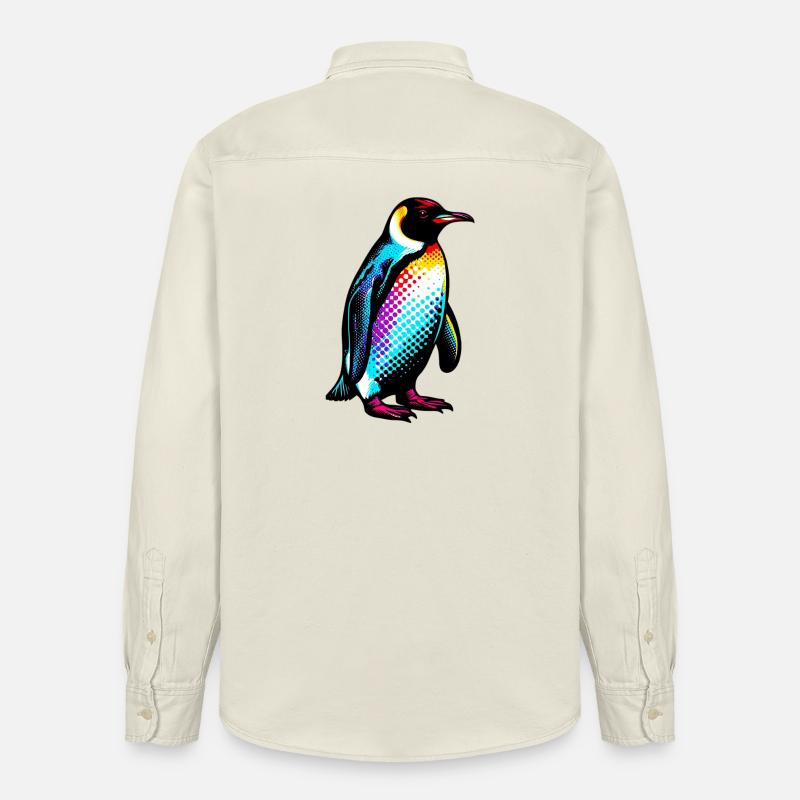 Pingouin - Chemise unisexe coupe décontractée bio Stanley/Stella - écru doux