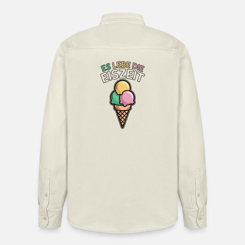 Es lebe die Eiszeit - eiscreme - Relaxed Fit Unisex Organic Hemd von Stanley/Stella - Natur