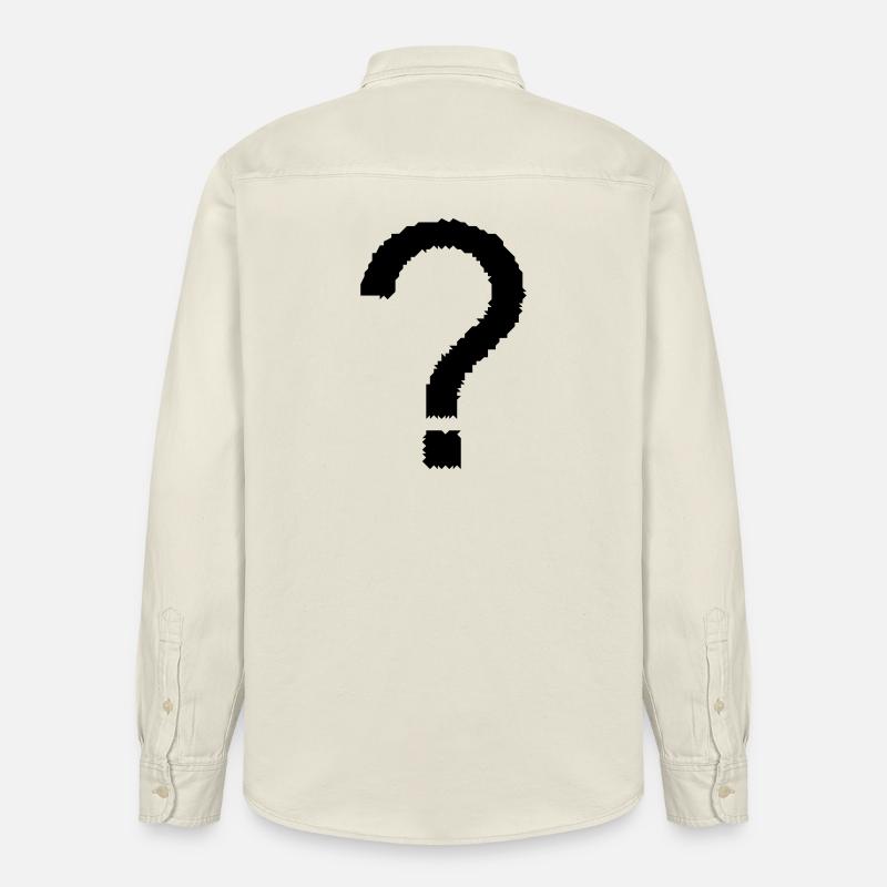 point d'interrogation - Chemise unisexe coupe décontractée bio Stanley/Stella - écru doux