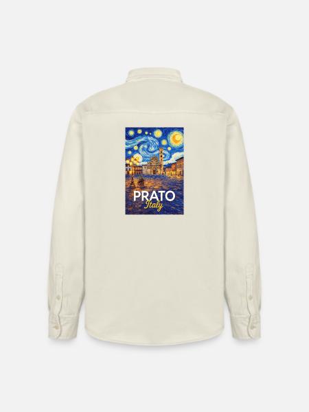 Prato, Italy. - Relaxed Fit Unisex Organic Shirt by Stanley/Stella - soft Ecru