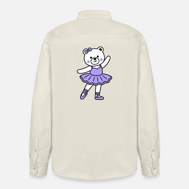 Bärenballett - Relaxed Fit Unisex Organic Hemd von Stanley/Stella - Natur