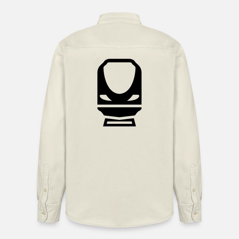 Eisenbahner / Eisenbahnen / Eisenbahn / Bahn - Relaxed Fit Unisex Organic Hemd von Stanley/Stella - Natur