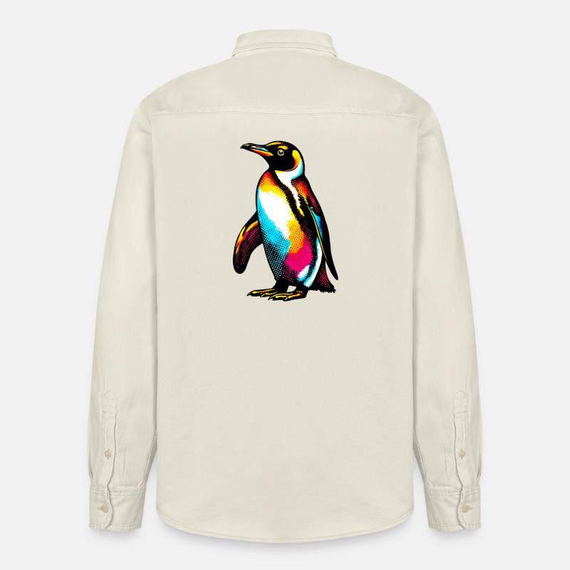 Pingouin - Chemise unisexe coupe décontractée bio Stanley/Stella - écru doux