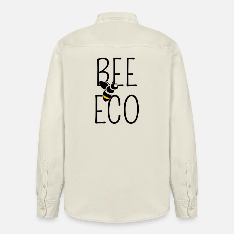 Abeille Engagée Transition Bio - Chemise unisexe coupe décontractée bio Stanley/Stella - écru doux