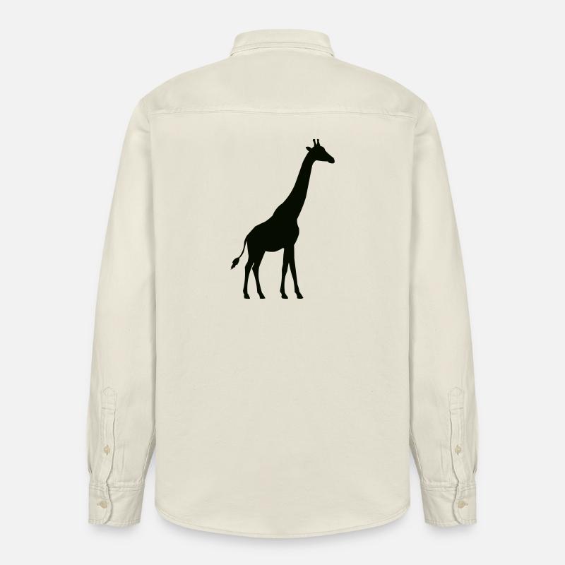giraffe - Relaxed Fit Unisex Organic Hemd von Stanley/Stella - Natur