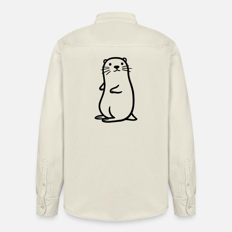 Otter - Relaxed Fit Unisex Organic Hemd von Stanley/Stella - Natur
