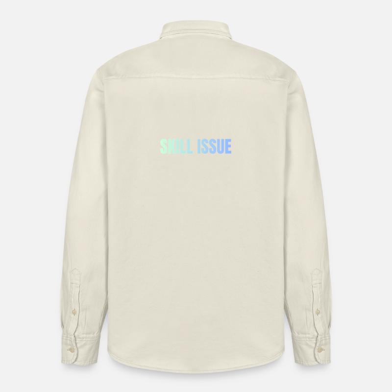 Skill Issue Gradient - Relaxed Fit Unisex Organic Hemd von Stanley/Stella - Natur