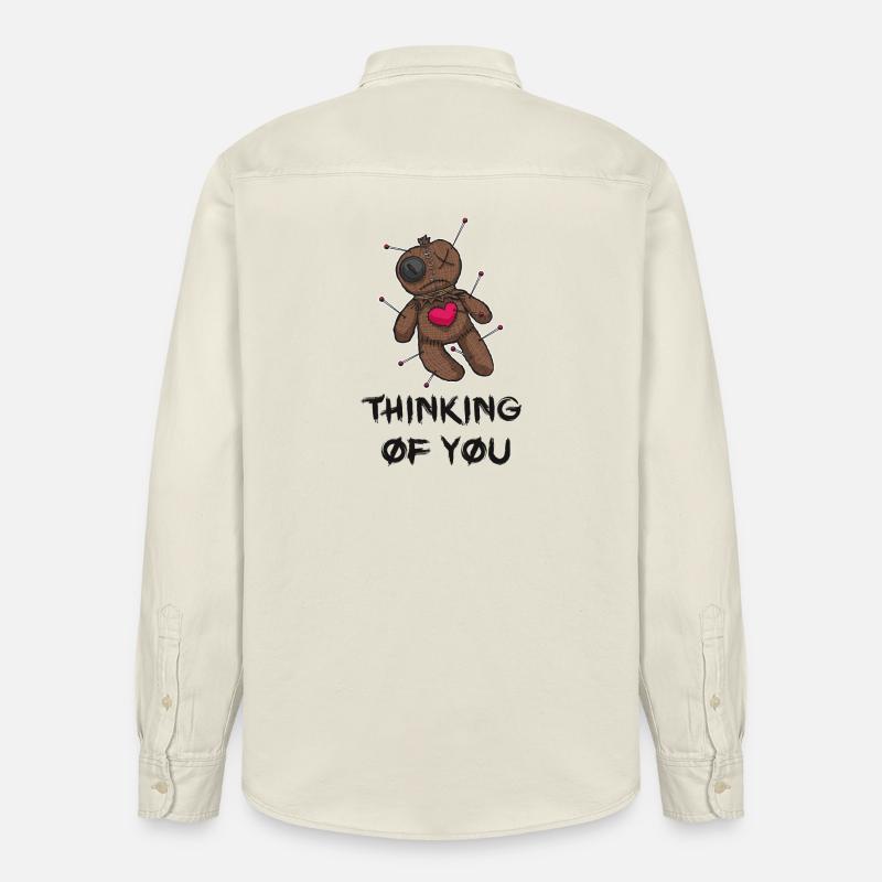 Ich denk an dich - Relaxed Fit Unisex Organic Hemd von Stanley/Stella - Natur