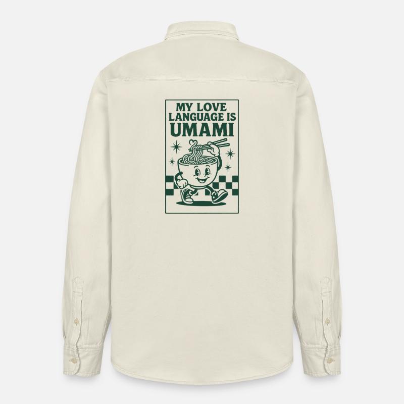Umami ist Liebe | Ramen Nudeln - Relaxed Fit Unisex Organic Hemd von Stanley/Stella - Natur