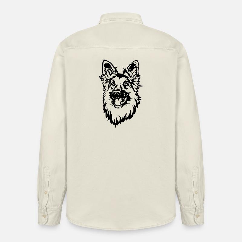 Deutscher Schäferhund - Relaxed Fit Unisex Organic Hemd von Stanley/Stella - Natur