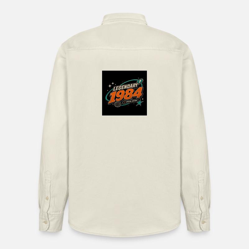 Retro Future 2003 – Limited Edition - Relaxed Fit Unisex Organic Hemd von Stanley/Stella - Natur