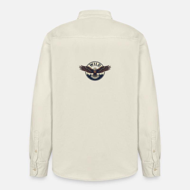 L'aigle - Défenseur de la liberté - Chemise unisexe coupe décontractée bio Stanley/Stella - écru doux