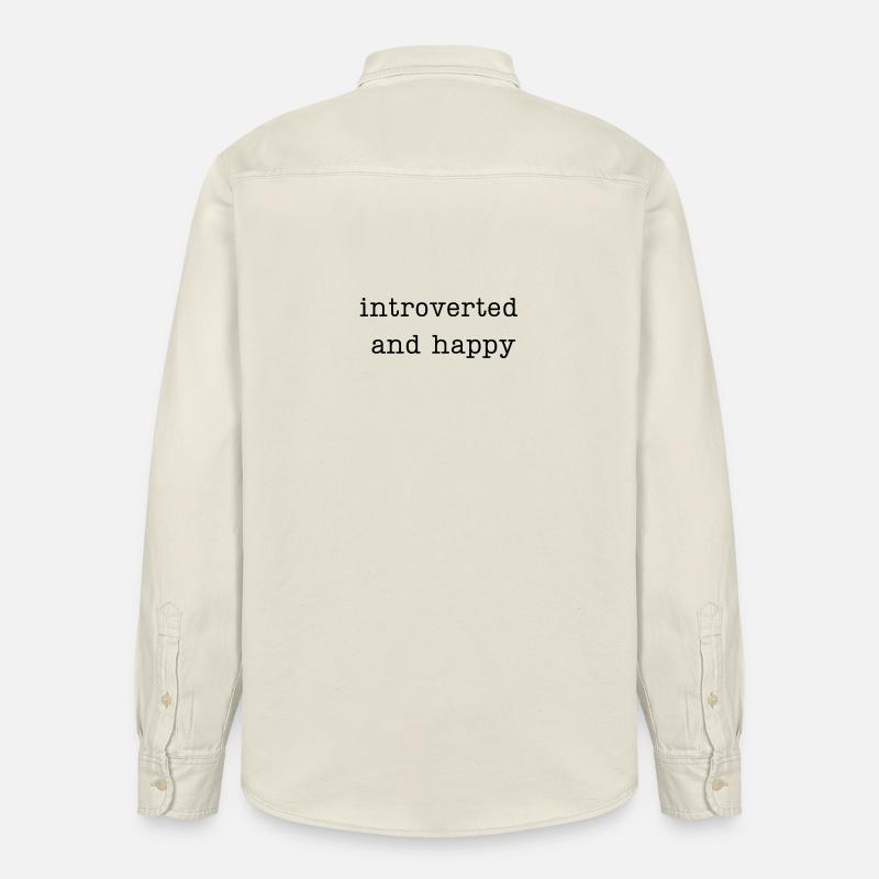 introverti et heureux - Chemise unisexe coupe décontractée bio Stanley/Stella - écru doux