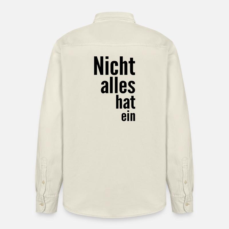 Not everything has a - Relaxed Fit Unisex Organic Shirt by Stanley/Stella - soft Ecru