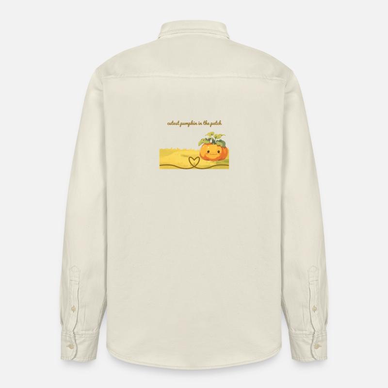 Kürbisliebe im Feld - le pumkin le plus mignon du patch - Chemise unisexe coupe décontractée bio Stanley/Stella - écru doux