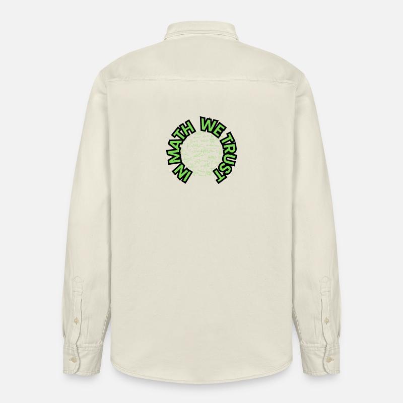 In Math We Trust - Mathe - Design - Relaxed Fit Unisex Organic Hemd von Stanley/Stella - Natur