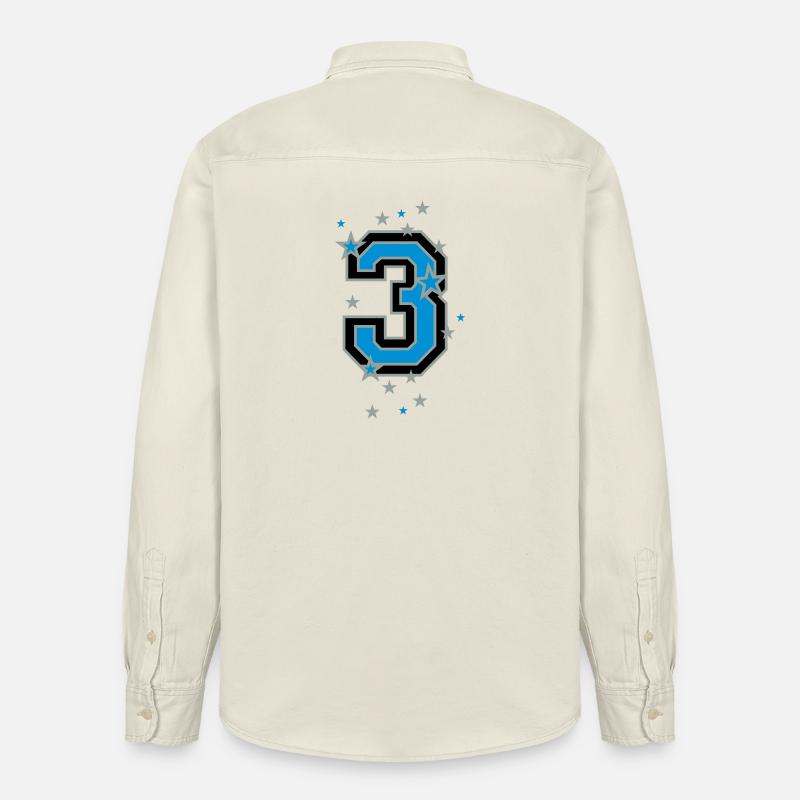 Nummer Eins 1 - Relaxed Fit Unisex Organic Hemd von Stanley/Stella - Natur