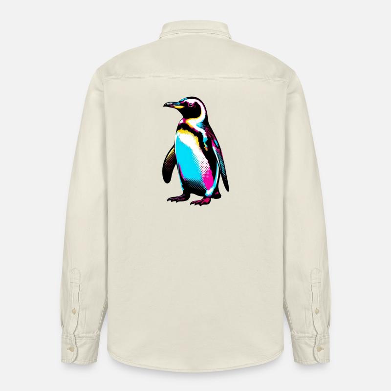 Pingouin - Chemise unisexe coupe décontractée bio Stanley/Stella - écru doux