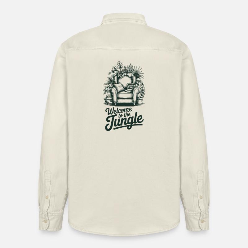 Passionné de Cluttercore - Chemise unisexe coupe décontractée bio Stanley/Stella - écru doux