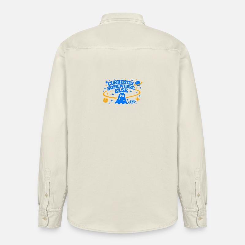 CURRENTLY SOMEWHERE ELSE - Relaxed Fit Unisex Organic Hemd von Stanley/Stella - Natur