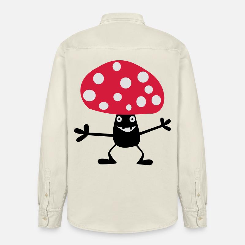 Toadstool vilain - Chemise unisexe coupe décontractée bio Stanley/Stella - écru doux