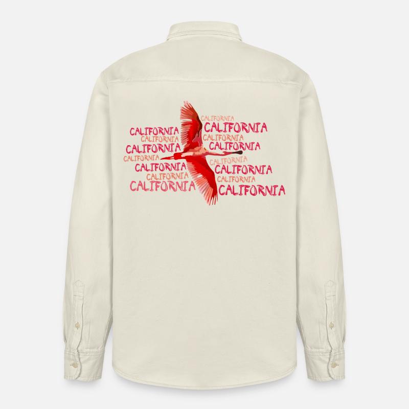 california - Chemise unisexe coupe décontractée bio Stanley/Stella - écru doux