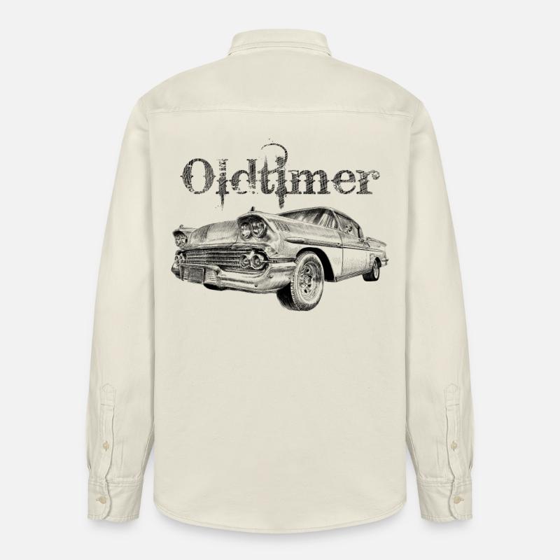 Oldtimer - Chemise unisexe coupe décontractée bio Stanley/Stella - écru doux