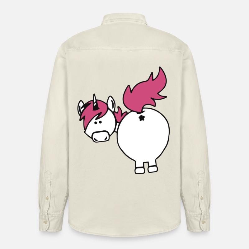 mégot licorne - Chemise unisexe coupe décontractée bio Stanley/Stella - écru doux