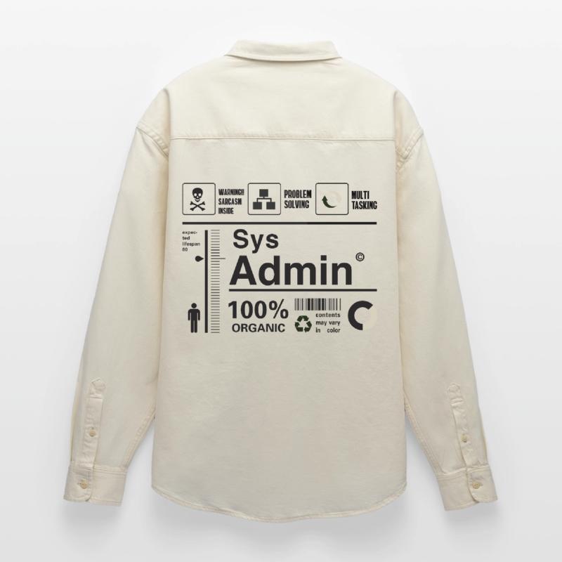 Sys Admin Problem Computer Nerd pc Platine cpu ner Relaxed Fit Unisex Organic Hemd von Stanley/Stella