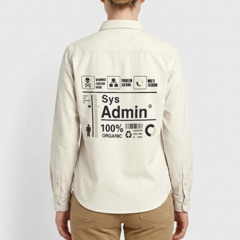 Sys Admin Problem Computer Nerd pc Platine cpu ner Relaxed Fit Unisex Organic Hemd von Stanley/Stella