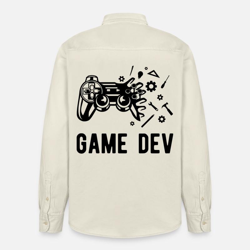 Game Dev - Chemise unisexe coupe décontractée bio Stanley/Stella - écru doux