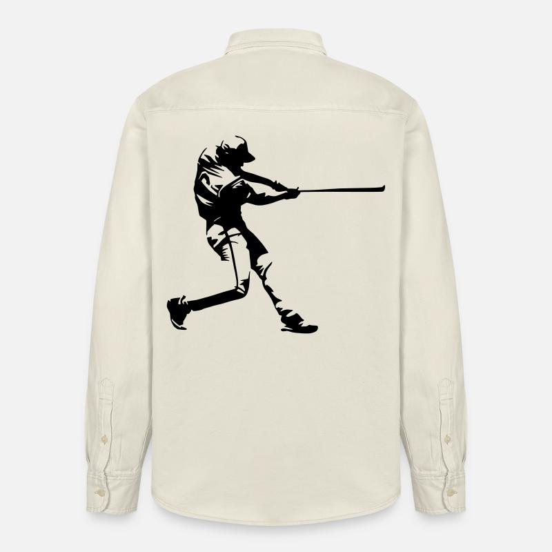 Conception de baseball - Chemise unisexe coupe décontractée bio Stanley/Stella - écru doux