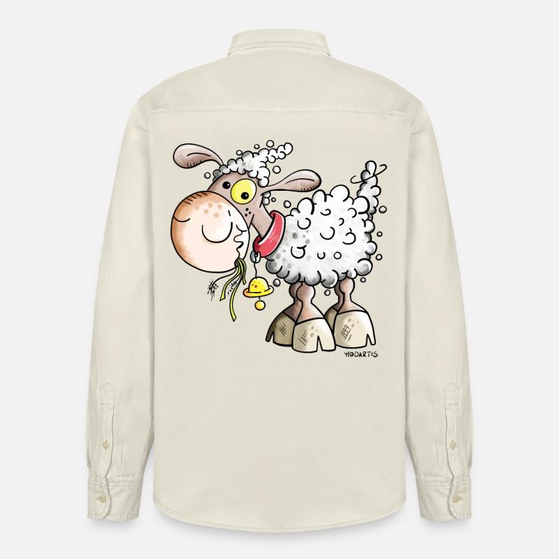 Schaf auf der Weide - Relaxed Fit Unisex Organic Hemd von Stanley/Stella - Natur