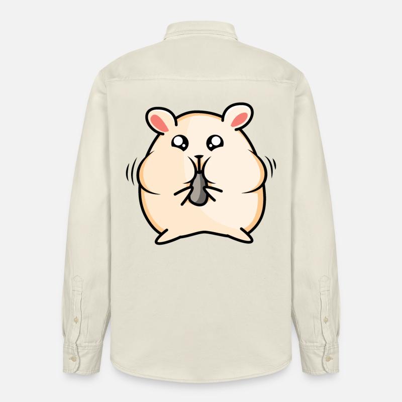 Conception de hamster - Chemise unisexe coupe décontractée bio Stanley/Stella - écru doux