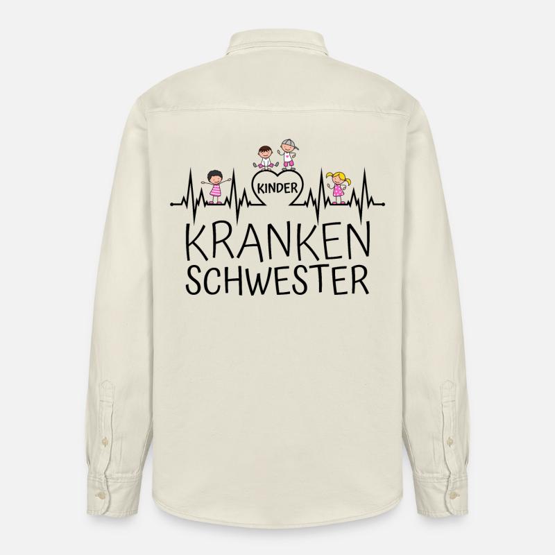 Kinderkrankenschwester Kinder Krankenschwester - Relaxed Fit Unisex Organic Hemd von Stanley/Stella - Natur