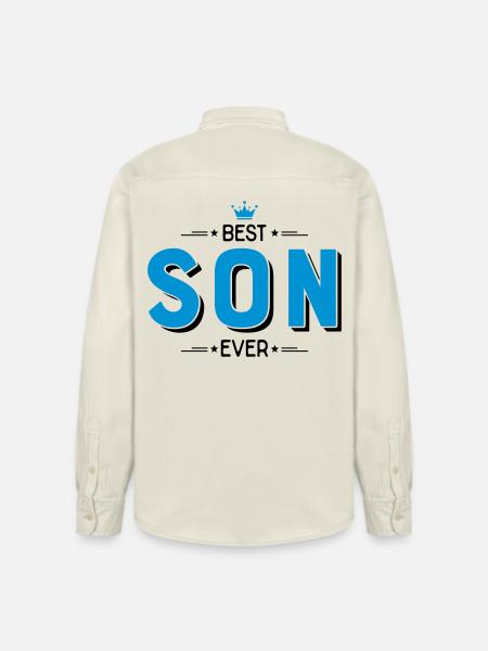 Best son - Relaxed Fit Unisex Organic Shirt by Stanley/Stella - soft Ecru
