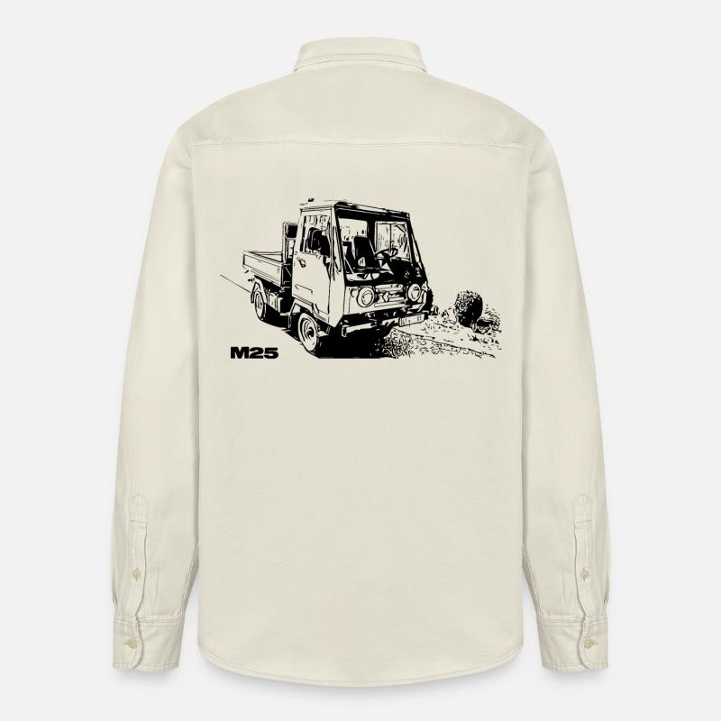 Multicar - Chemise unisexe coupe décontractée bio Stanley/Stella - écru doux