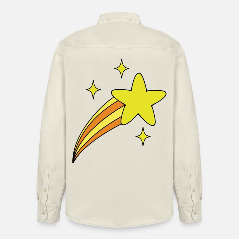 Étoile avec queue - Chemise unisexe coupe décontractée bio Stanley/Stella - écru doux