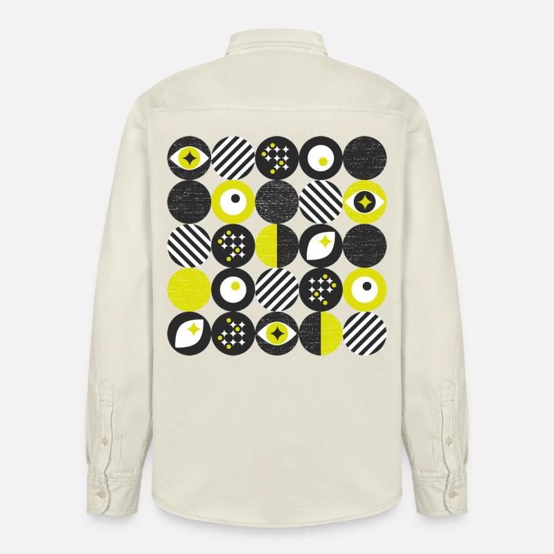 minimimalisme audacieux l points l jaune - Chemise unisexe coupe décontractée bio Stanley/Stella - écru doux