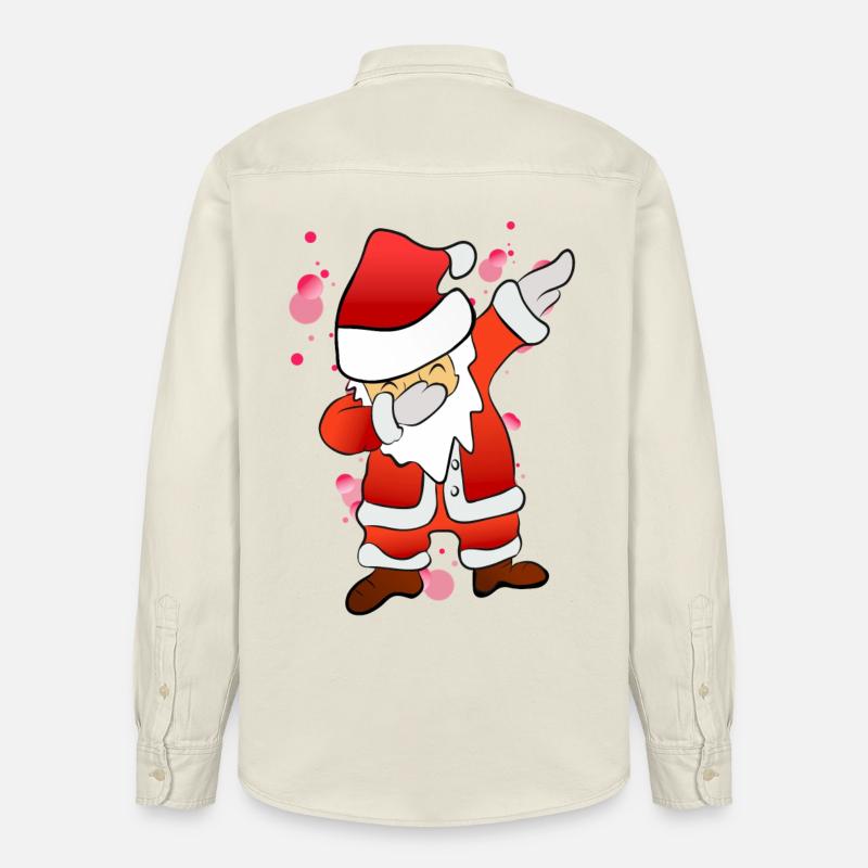 Dabbing Nicholas - Relaxed Fit Unisex Organic Shirt by Stanley/Stella - soft Ecru