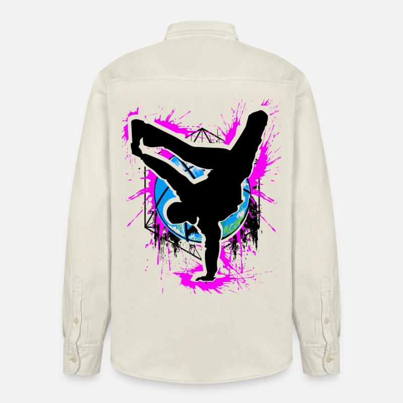 Breakdance - Breakdancer - Breakdancing - BBoy - Camicia unisex vestibilità rilassata bio di Stanley/Stella - ecru morbido