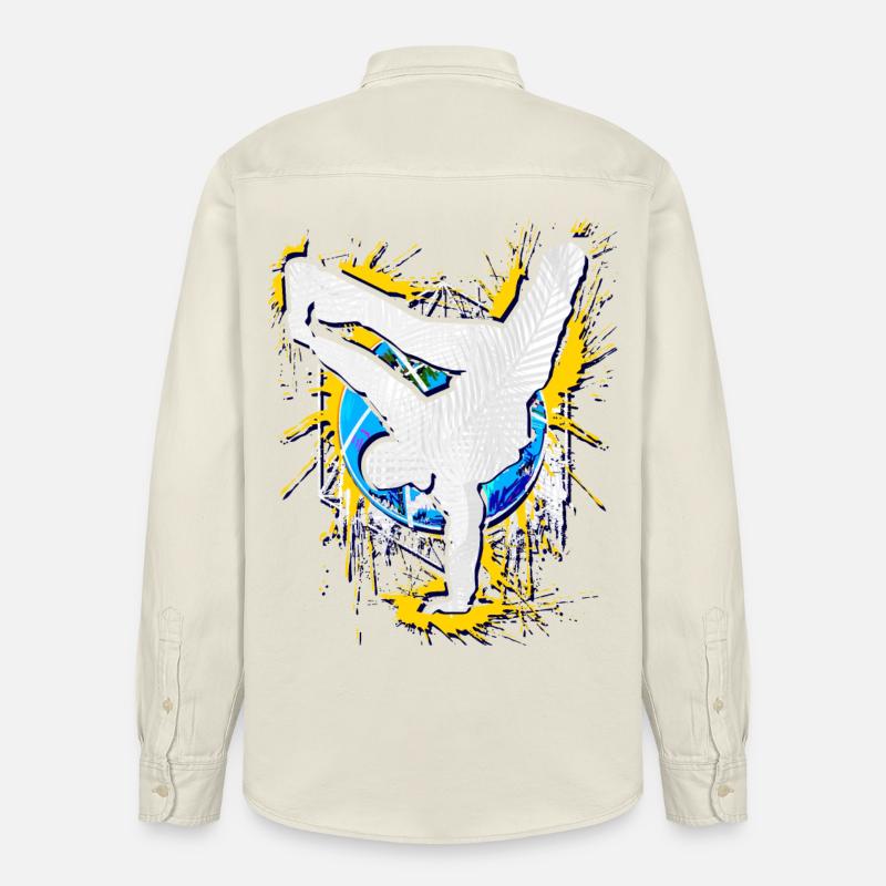 Breakdance - Breakdancer - Breakdancing - BBoy - Chemise unisexe coupe décontractée bio Stanley/Stella - écru doux