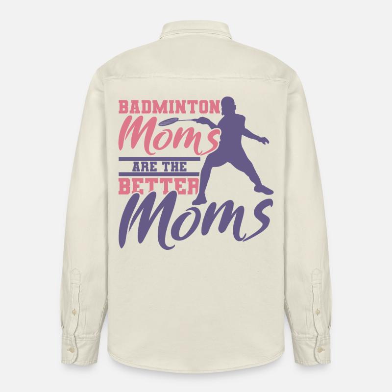 Drôle de mère de badminton - Chemise unisexe coupe décontractée bio Stanley/Stella - écru doux