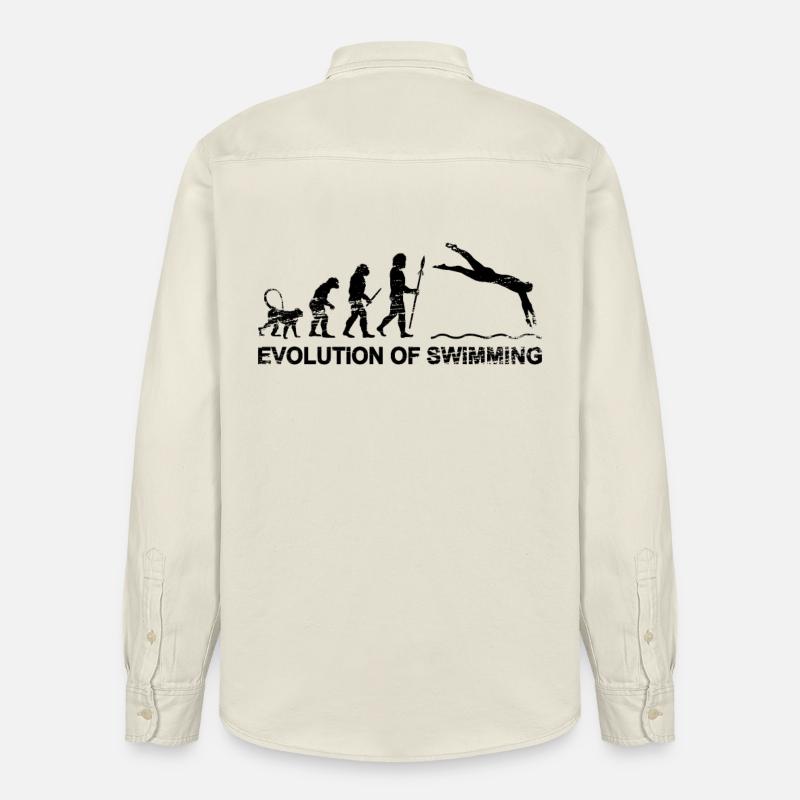 Float Evolution - Relaxed Fit Unisex Organic Shirt by Stanley/Stella - soft Ecru