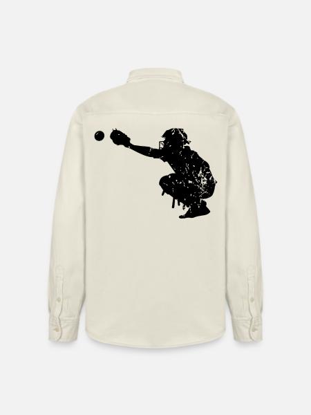 Base-ball - Chemise unisexe coupe décontractée bio Stanley/Stella - écru doux
