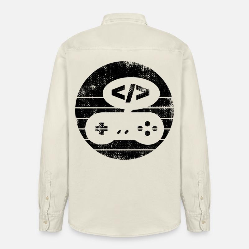 Videospiel Programmierer - Relaxed Fit Unisex Organic Hemd von Stanley/Stella - Natur