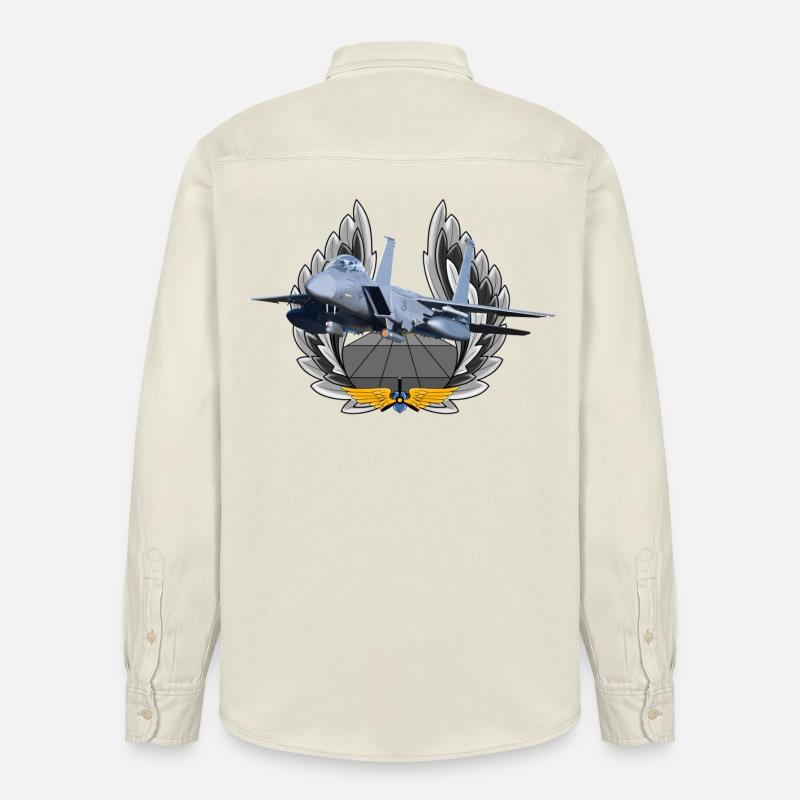 F-15 Eagle - Chemise unisexe coupe décontractée bio Stanley/Stella - écru doux