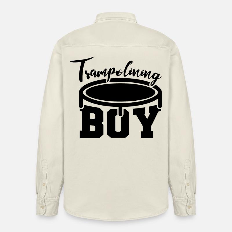 Drôle de pull trampoline - Chemise unisexe coupe décontractée bio Stanley/Stella - écru doux