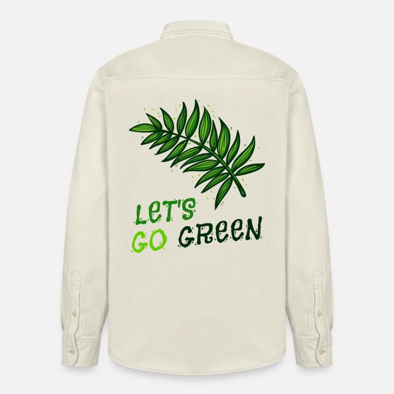 Environment Environmentalist Statement Eco-friendly - Relaxed Fit Unisex Organic Shirt by Stanley/Stella - soft Ecru